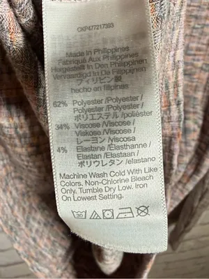 Madewell Top Turtleneck Ribbed Knit‎ Cropped Mauve Space Dye Long Sleeve Large thumbnail 4