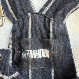 Reformation 100% Linen Black White Stripe Overall Mini Dress Size 6 Small thumbnail 3
