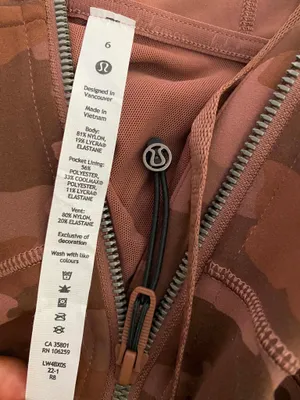 Lululemon Hooded Define Jacket Nulu Size 6 Camo Roasted Brown Hoodie thumbnail 8