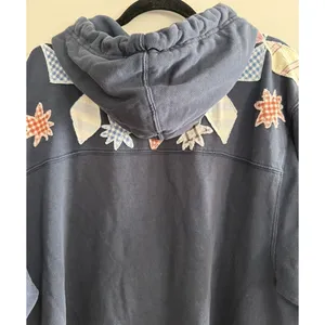 Free People Saint Sweatshirt Hoodie Tunic Top Embroidered Oversized‎ Size Small thumbnail 4