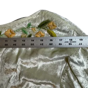 Free People‎ Ember Embroidered Floral Tunic Top Womens Small Cream Velvet NWOT thumbnail 8