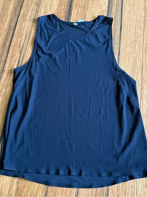 Lululemon Black Muscle Tank Top Size 6 thumbnail 1