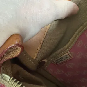 Dooney & Bourke Pink and Tan Tote thumbnail 4