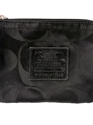 Coach Park Signature C Fabric Small Wristlet Black Patch thumbnail 2