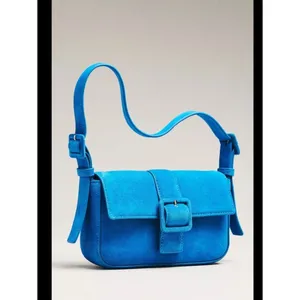 Anthropologie Fiona Suede Buckle Bag thumbnail 3