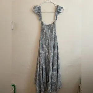 Olivaceous Gray Smocked Dress thumbnail 2