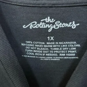 The Rolling Stones Groovy Spellout with Hot Lips Rock Tee 1X thumbnail 4
