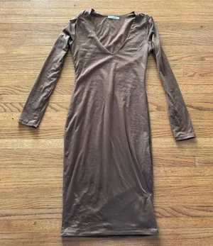 Heart & Hips Brown Dress thumbnail 1