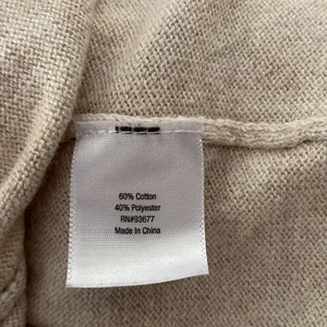 St Johns Bay Women’s Open Cardigan Sweater Size M Color Cream Long Sleeve Knit thumbnail 6