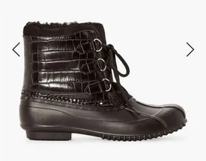 NIB Ruthford Boot Black Croc - size 7.5 thumbnail 1