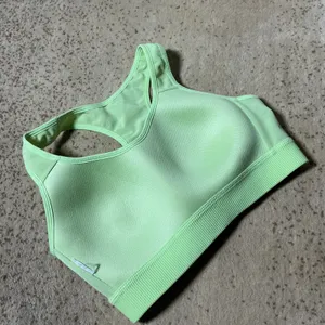 Gymshark Mesh Racerback Sports Bra Womens S‎ Green Neon Activewear Molded Cup thumbnail 6
