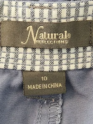 Natural Reflections Womens Blue Cotton Chino Shorts Size 10 thumbnail 8