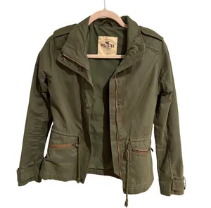Hollister Army Green Jacket thumbnail 2