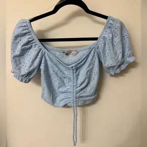 SO Baby Blue Crop Top thumbnail 1