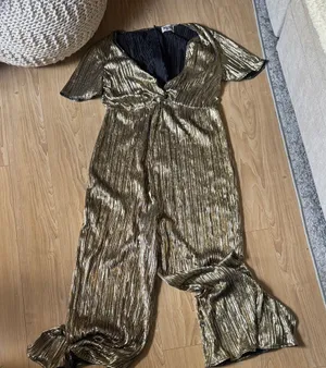 Show Me Your MuMu Metallic Gold Jumpsuit thumbnail 1