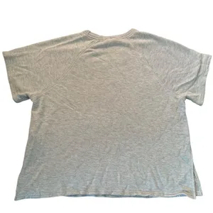 Offline by‎ Aerie Gray Short Sleeve Sweatshirt Medium Terry Knit Lounge Top thumbnail 3