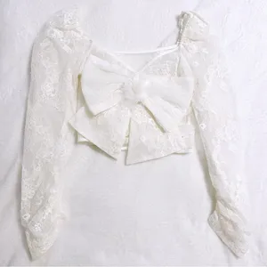 The Moon Japanese Kawaii Lolita Sailor Moon Himekaji White Lace Princess Blouse Shirt thumbnail 6
