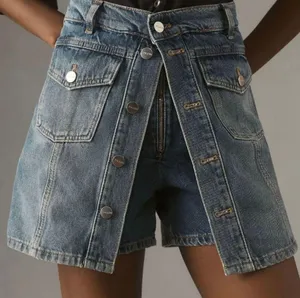 Anthropologie Pilcro Country Denim Skorts, Size 26 thumbnail 3