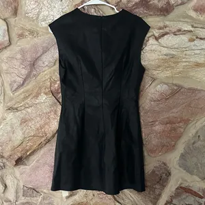 Commense PU Leather Metal Buckle Sleeveless Mini Dress size Medium thumbnail 5