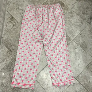 Victoria’s Secret Polka Dot satin Pajama Pants Pink Dots Large thumbnail 4