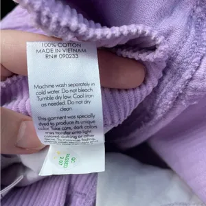 Pacsun Lilac corduroy high waist flare jeans thumbnail 6