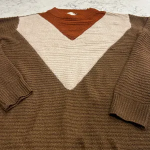 Bohme Womens Sweater‎ Size S Brown Beige V Neck Pullover Long Sleeve Knit thumbnail 4