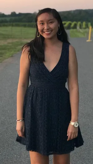 Lulus Navy Blue Lace Skater Dress thumbnail 4