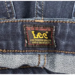 LEE Blue Jeans Womens Size 20 L Long Stretch Dark Wash Denim Straight 38X30 thumbnail 5