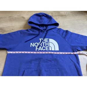 EUC Womens The‎ North Face blue Logo hoodie pullover size XL thumbnail 6