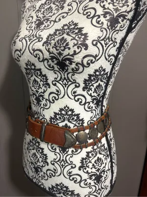 Vintage Western Leather Concho Belt thumbnail 5