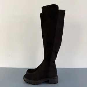 Unisa Waide Knee High Black Pull On Lug Sole‎ Tall Boots thumbnail 4