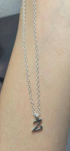 Letter Z necklace Silver thumbnail 1