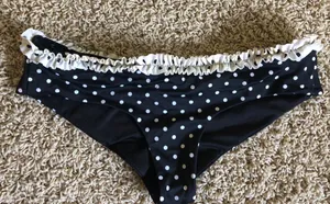 VS polka dot swim bottoms Sz XS thumbnail 2