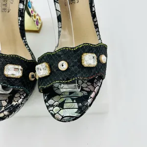 L'ARTISTE SPRING STEP Jewell Sz US 5.5-6 EUR36 Embellished Heel Platform Sandals thumbnail 3