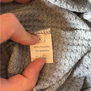Women's Gray Waffle Knit Two-Piece Loungewear Shorts Set Size Small thumbnail 7