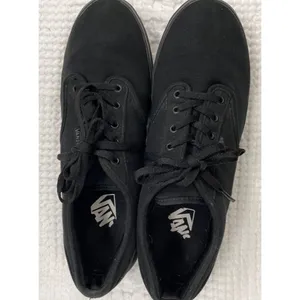 Vans Womens Black Canvas Sneakers Size 9 SKU 1500 thumbnail 4
