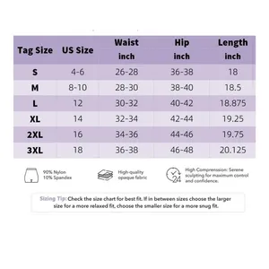 NWT ~ Shapewear High Waist Tummy Control Shorts Body Shaper Thigh Slimmer LARGE thumbnail 6