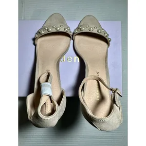 Madden Girl Block Heels Women 9 Bitsyy Blush Suede Faux Pearls Wedding Prom New thumbnail 13