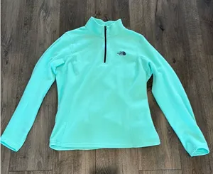 Aqua North Face Quarter Zip thumbnail 1