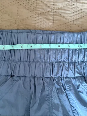 Free People FP Movement High Rise Smocked Way Home Jogger Pants Teal Blue XS thumbnail 3