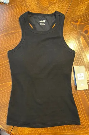 Avia Black Workout Tank with built in bra thumbnail 1