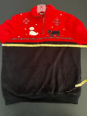 TanJay Women’s Pullover Fleece Dogs Scottie Dog Red thumbnail 4