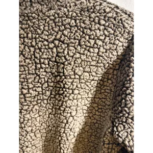 Linda Anderson Brown Sherpa Fleece Quarter Zip Pullover Sweater Womens Medium thumbnail 4