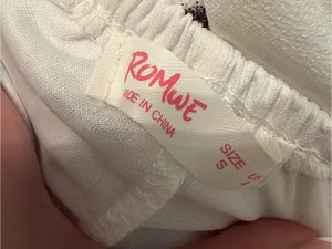 ROMWE White Lace Bodice Floral Dress thumbnail 6