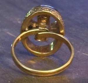 Vintage Sarah Coventry Fire Fly Red Stones Ring thumbnail 7