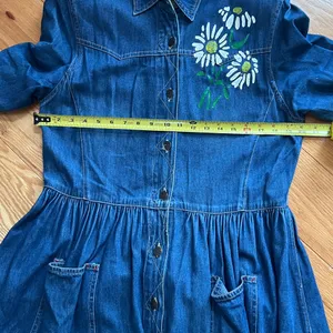 Studio Blue Floral Long Sleeve denim Dress thumbnail 8