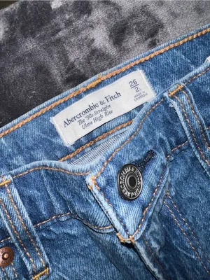 Abercrombie & Fitch The 90s Straight Ultra High Rise Jean Size 26 (2 Long) New thumbnail 10