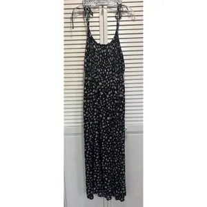 SO Floral Black/Cream Floral Smocked Back Midi Dress Size 2XL Pockets thumbnail 6