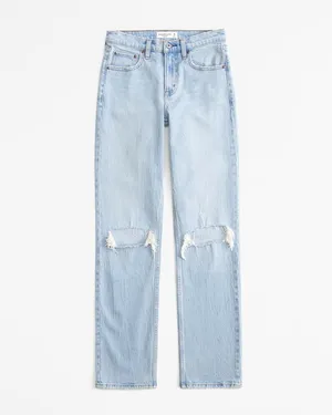 Abercrombie & Fitch Mid Rise 90s Straight Jeans thumbnail 6