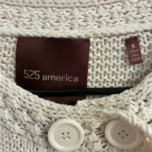 525 America Cream Textured Cardigan S thumbnail 6
